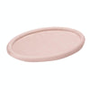 30x20x1.8cm Jewelry Tray Ring Velvet Leather Oval Empty Plate Earrings Necklace Jewelry Display Plate(Pink)