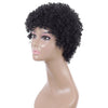 WIG-T003 Ladies High Temperature Silk Short Curly Wig Elastic Mesh Headgear(Black)