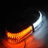 25W 240 LED Vehicle Roof Top Emergency Hazard Warning Strobe Light, Yellow and White Light