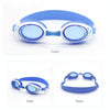 Star Pattern Anti-fog Silicone Swimming Goggles with Ear Plugs for Children(Blue)