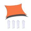 Outdoor Garden Sunshade Sail Waterproof Anti-UV Canopy, Size: 3m x 3m(Orange)