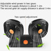 Mini USB 12 / 24V Car Electric Fan Double Head Fan