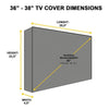 Outdoor TV Waterproof and Dustproof Universal Protector Cover, Size:46-48 inch