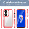 For Asus ZenFone 9 Colorful Series Acrylic + TPU Phone Case(Red)