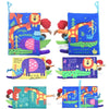 Tail Cloth Book Baby Enlightenment 3D Early Education Cloth Book(Jungle)