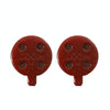 2 PCS Universal Metal Brake Disc Pads for Bike and Skateboard(Red)