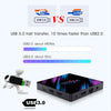 H96 Max-3318 4K Ultra HD Android TV Box with Remote Controller, Android 10.0, RK3318 Quad-Core 64bit Cortex-A53, 2GB+16GB, Support TF Card / USBx2 / AV / Ethernet, Plug Specification:EU Plug