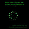 addies MY-1601 Luminous Version Silicone Watchstrap Quartz Watch, Support Calendar, Size:S(Yellow)