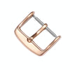 5pcs IP Plated Stainless Steel Pin Buckle Watch Accessories, Color: Rose Gold 18mm