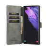 For Samsung Galaxy S22 Ultra DG.MING Retro Oil Side Horizontal Flip Leather Case with Holder & Card Slots & Wallet(Grey)