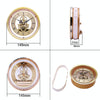 Metal See-through Quartz Clock Gear Clock DIY Accessories 149mm Golden Clock Head