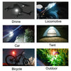 M3 Vibration Sensing Motorcycle Bicycle Aircraft Explosion Lights Cruise Flashing Anti-rear-end Collision Light(7 Color)
