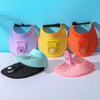 USB Rechargeable Fan Hat Summer Sunshade Large Brim Empty Top Sun Hat(Sky Blue)