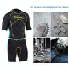 SLINX 1103 3mm Neoprene Super Elastic Wear-resistant Warm Y-splicing Wet Short-sleeved One-piece Wetsuit for Men