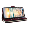 For Samsung Galaxy S23 5G Nine-card Slots Zipper Wallet Bag Leather Phone Case(Wine Red)