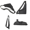 Anti-theft Fit Triangle Bag Leisure Leather Film Crossbody Chest Bag(Grey)