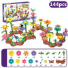 144pcs/set Children Intellectual Development DIY Assembly Flower Arrangement Toys