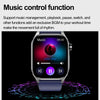 ET580 2.04 inch AMOLED Screen Sports Smart Watch Support Bluetooth Call /  ECG Function(Black Leather Band)