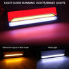 2 PCS Heavy-duty Truck Trailer 147LED Light Guide Three-color Brake Light (Transparent)