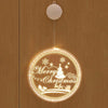 Christmas Decoration Light LED Holiday 3D Hanging Lamp, Power:Battery(Merry Christmas)