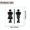 Men Women Sanitary Door Sticker Matte Material Waterproof Oilproof PVC Sticker