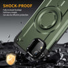 For iPhone XR Lens Holder MagSafe Phone Case(Army Green)