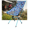 Outdoor Portable Camouflage Folding Camping Chair Light Fishing Beach Chair Aviation Aluminum Alloy Backrest Recliner
