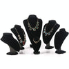 22 x22cm Suede Portrait Neck Model Stand Necklace Jewelry Display Rack Jewelry Holder