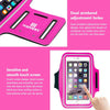 HAWEEL Sport Armband Case with Earphone Hole & Key Pocket, For iPhone XS, iPhone XS Max, iPhone X, iPhone 8 Plus & 7 Plus, iPhone 6 Plus, Galaxy S9+ / S8+ / S6 / S5(Magenta)