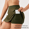 Women Sports Fake Two-Piece Quick-Drying Breathable Fitness Yoga Skirt Pants, Size: XL(Green)
