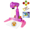 Children Multifunctional Projection Writing Drawing Board, without Watercolor Pen(Purple)