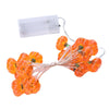 LED Halloween 3D Pumpkin String Lights Bar Shop Ambience Scene Layout Decorative Lanterns, Style: 20 LEDs Flashing(Warm White)