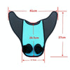 Fish Tail Shaped Fins Swimming Training Equipment Snorkeling Flippers, Size: Child(Blue)