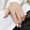 S925 Sterling Silver Cool Style Ladies Combination Ring, Specification:J282