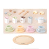 NUNUKIDS Wooden Cake Toy Afternoon Tea Children Pretend Play Toys Tea Set