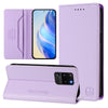 For Samsung Galaxy S20 Ultra RC01 Dual-Folded Magnetic Suction RFID Leather Phone Case(Light Purple)
