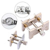 2 In 1  Watch Movement Holder Clip Base Metal Multi Function Vise Clamp(Copper Set)