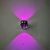 LED Up And Down Light Wall Light Double-Sided Crystal Aluminum Lights Upper Outlet, Power:2W(Purple Light)