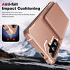 For Samsung Galaxy A55 5G Horizontal Flip Card Bag Holder Leather Phone Case(Rose Gold)