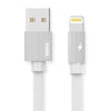 REMAX RC-094i 2m 2.4A USB to 8 Pin Aluminum Alloy Braid Fast Charging Data Cable (White)