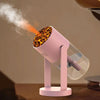 280ml Volcano Cup Rotating Air Humidifier Mini Colorful Ambient Light Car Aroma Diffuser(Pink)