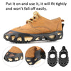 30 Point Cleats Crampons Spikes for Walking, Jogging, Hiking, Mountaineering Ice Snow Grips, Size: XL()