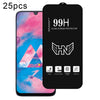 For Samsung Galaxy M30 25pcs High Aluminum Large Arc Full Screen Tempered Glass Film