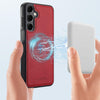 For Samsung Galaxy S24+ 5G LC.IMEEKE Magsafe Phone Case(Red)