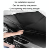 Car Windshield Telescopic Folding Thermal Insulation Parasol, Size: Silver Coated Small