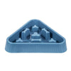Slow Feed Dog & Cat Bowl - Blue - Triangle Bone Shape
