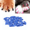 20x XS Blue Soft Silicone Cat Nail Caps Kitten Claw Covers