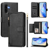 For Samsung Galaxy A56 5G Multi-Card Slots Zipper Wallet Leather Phone Case(Black)