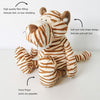 Cute Stuffed Plush Tiger Style Doll Decoration Toy Gift, Size: 28 x 8 x 9 cm