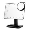 Portable Led Touch Sensor Mirror With Lamp Desktop Fill Light(Black)